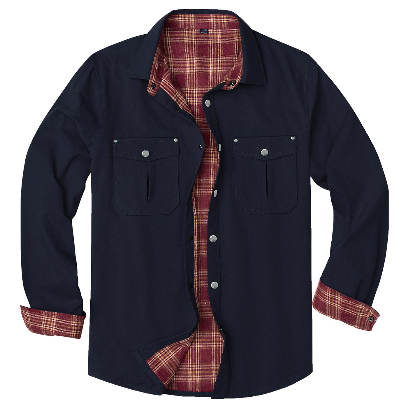 BIG & TALL Men's Button Down Long Sleeve Plaid Flannel Casual Shirts ...